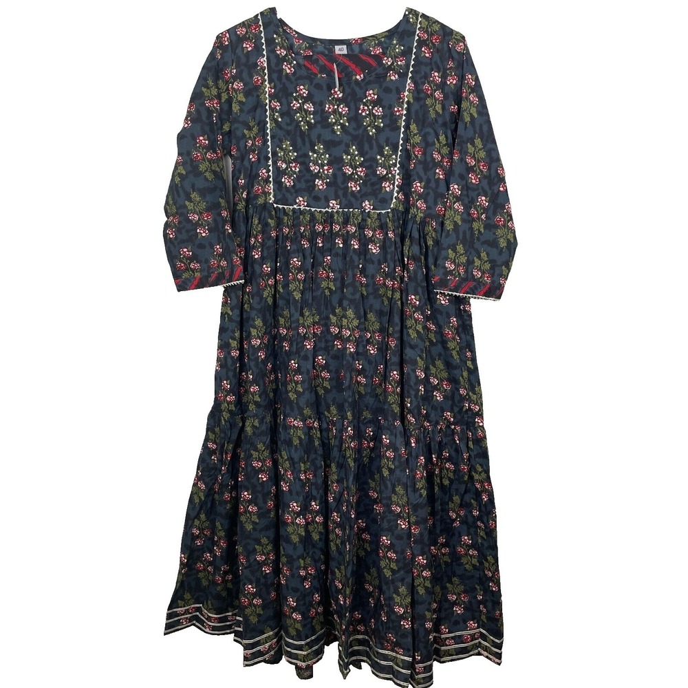 Womens Size 40‎ Pakistani Indian 3 Piece Salwar Kameez Dress Floral Sequin Party